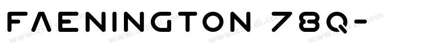 Faenington 78Q字体转换